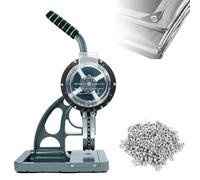 Machine À Œillets Semi-automatique 10/12mm Machine De Poinçonnage Et Réglage Des Œillets Machine De Fabrication De Boucles Bannière For Affiches Ou Panneaux(10MM)