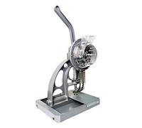 Machine à œillets semi-automatique pour œillets de 12 mm avec trémie en métal pour bannière, toile, bâche, cuir PVC, machine de fabrication industrielle à œillets pour affiches ou panneaux