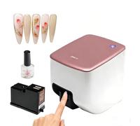 Machine à imprimante à ongles portable avec reconnaissance intelligente, imprimante à ongles 3D avec contrôle par application, appareil d'impression d'ongles numérique rapide pour manucure DIY salon m