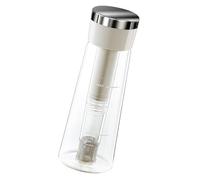 Machine à infusion à froid rapide avec technologie Quick Steeps, bouteille d'extérieur en verre, construction en acier inoxydable, pichet d'infusion à froid en acier inoxydable