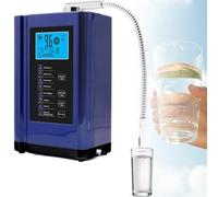 Machine à ioniseur d'eau et purificateur d'eau,pH 3.5-10.5, Machine à Eau alcaline et Acide, ORP jusqu'à +400~-500mV, 8000L par Filtre, réglages d'eau,Nettoyage Automatique,Voix Intelligente(Blue)