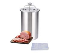 Machine à jambon - Presse à viande en acier inoxydable pour faire de la viande délicieuse maison saine avec un thermomètre et 20 sacs de cuisson