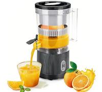 Machine À Jus D'agrumes Électrique, Extracteur de Jus Mixeur Sans Fil Portable 200 Ml avec Charge Usb-c, pour Orange, Citron, Pamplemousse