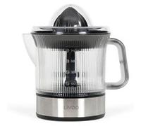 LIVOO Presse-agrumes électrique DOD210, 40 W, 700 ml, 1 grand et 1 petit cône, Inox/Noir