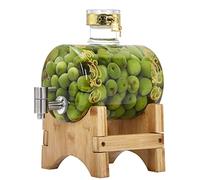 Machine à jus, fût à vin de fruits avec robinet, cuve à vin médicinal maison, récipient for myrtilles vertes, distributeur d'eau limonadée de comptoir, réfrigérateur à thé froid(10L)