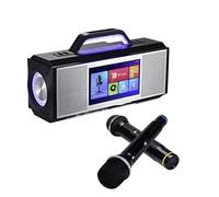 Machine À Karaoké Avec Écran Tactile De 8 Pouces, Haut-parleur 480W, 2 Micros Sans Fil, Bibliothèque Cloud, Bluetooth, WiFi, Système KTV Domestique Captation Sonore Claire
