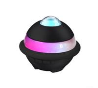 Machine à karaoké avec lumières disco LED, 2 micros sans fil, haut-parleur, projecteur, parfait pour les fêtes de famille, le divertissement à domicile (rose)