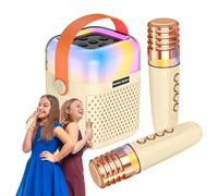 Machine À Karaoké Enceinte De Chant sans Fil avec 2 Microphones