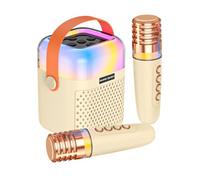 Machine à Karaoké Enceinte De Chant sans Fil avec 2 Microphones