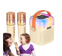 Machine à Karaoké Enceinte De Chant sans Fil avec 2 Microphones