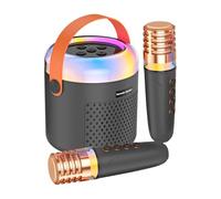 Machine À Karaoké pour - Boîte à Sons avec Lumières LED - Jouet Karaoké avec Microphone | pour Voyage, Camping, Maison, Pratique De Chant, Réunion Familiale, Fête d'anniversaire