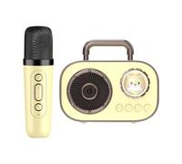 Machine à karaoké pour | Haut-Parleur sans Fil avec Microphone - Double Connexion Rechargeable Fournitures Audio pour la Maison, la Salle à Manger, Les cafés, Les Restaurants