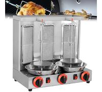Machine à kebab à gaz - Grille rotative verticale pour comptoir, rôtissoire gyroscopique, parfaite pour la cuisson et la cuisson de diverses viandes