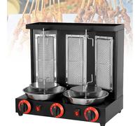 Machine à kebab à gaz - Grille rotative verticale pour comptoir, rôtissoire gyroscopique, parfaite pour la cuisson et la cuisson de diverses viandes