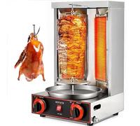 Machine à kebab électrique Shawarma - Rôtissoire à viande gyroscopique verticale avec contrôle de la température 50-350 °C - Idéale pour une utilisation commerciale et domestique