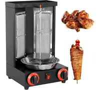 Machine à kebab électrique verticale pour rôtissoire à viande gyroscopique avec contrôle de température 50-350 °C pour usage domestique et commercial