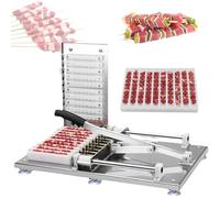 Machine à kebab en acier inoxydable multifonction avec 2 moules pour une préparation rapide du barbecue