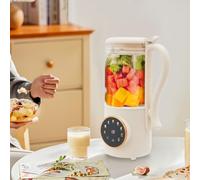 Machine à lait automatique de noix 1400 ml avec 16 lames et fonction de réserve de 12 heures - Multifonction - Pour plantes, amande, avoine, soja, céréales (A)