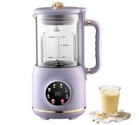 Machine À Lait Automatique, Machine À Lait de Soja Électrique 800 Ml avec 7 Menus Utilisés, Minuterie de Rendez-vous de 12 Heures, Nettoyage Automatique À Un Bouton, Machine À Lait de Soja en purple