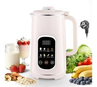 Machine à lait de noix, 1,2 l, préparateur de lait végétal, 8 en 1 avec auto-nettoyage et écran LED couleur, machine à lait de soja avec minuterie, machine à flocons d'avoine pour flocons d'avoine