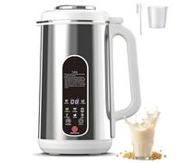 Machine à lait de noix 8 en 1, 1,2 L avec réservoir en acier inoxydable | Démarrage différé, nettoyage automatique, affichage LED, minuterie 24 heures et maintien au chaud de 4 heures pour le soja