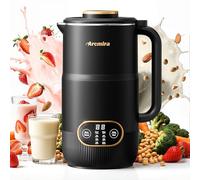 Machine à lait de noix 8 en 1, 8 lames de 992,2 g d'amande, avoine, noix de coco, soja, laits végétaux et boissons non laitières, machine à lait de soja avec démarrage différé/garde au chaud