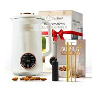 Machine à lait de noix 8 en 1 pour lait d'amande fait maison, lait d'avoine, lait de soja, boissons laitières sans produits laitiers, lait à base de plantes - démarrage différé, auto-nettoyant, livre