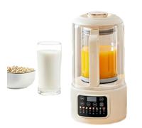 Machine à lait de noix - Machine à soja automatique avec couvercle isolant sonore, capacité de 1500 ml, minuterie de 12 heures, facile à nettoyer et anti-adhésive pour amande, avoine, lait de soja