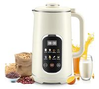 Machine à lait de soja, 1200 ml, automatique, avec 12 lames, affichage LED, fonction de maintien au chaud pendant 8 heures et auto-nettoyage pour lait végétal, soja, lait d'amande, avoine