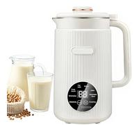 Machine à lait de soja 1500 ml, démarrage différé 12 heures, maintien au chaud 4 heures, autonettoyante, pour avoine, amande, lait de cajou, yaourt, soupes