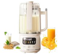 Machine À Lait de Soja 1500 Ml, Machine À Lait de Noix Automatique 6 en 1 avec 12 Lames, Minuterie 12 Heures, Maintien Au Chaud 4 Heures, Nettoyage Automatique Et Affichage Led pour Amandes, Avoine