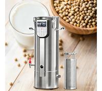 Machine à Lait de Soja Commerciale, Appareil Électrique avec Filtre Amovible & Séparation Résidus, Écran LED Intelligent pour Lait de Soja, Pâte Haricots, Soupe Maïs, pour Restaurants & Cantines,18L