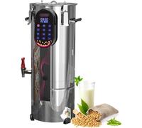 Machine à lait de soja commerciale, broyage automatique des haricots secs et humides, construction en acier inoxydable, filtre amovible intégré, minuterie de 24 heures, pour cuisine et restaurant