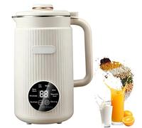 Machine à lait de soja électrique - Mélangeur automatique avec système à 10 lames en acier inoxydable, minuterie de 12 heures, 8 réglages pour soja, yaourt, avoine