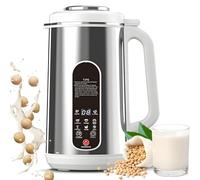 Machine à lait de soja, machine à lait de noix avec coupe-lame, garde au chaud, démarrage différé et nettoyage automatique pour les laits d'amande, de soja et de plantes