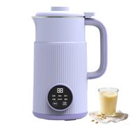 Machine À Lait de Soja, Machine À Lait de Soja Automatique 800 Ml avec Minuterie de 12 Heures Et 8 Fonctions, Écran D'affichage Intelligent Et 2 Modes Réglables, Machine À Lait de Noix purple