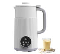 Machine À Lait de Soja, Machine À Lait de Soja Automatique 800 Ml avec Minuterie de 12 Heures Et 8 Fonctions, Écran D'affichage Intelligent Et 2 Modes Réglables, Machine À Lait de Noix white