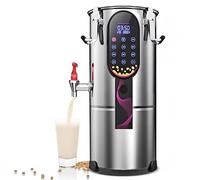 Machine à lait de soja, machine à lait de soja chauffée automatique avec affichage LED, machine à lait de noix en acier inoxydable, minuterie 24h, nettoyage automatique, plusieurs modes