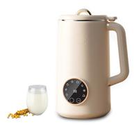 Machine à lait de soja, machine automatique à lait de noix, machine à lait de noix avec 10 lames de feuilles, maintien au chaud, autonettoyante, machine à lait pour amandes, avoine, soja (1000 ML)