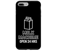 Machine à Lait Ouverte 24 Heures avec Dicton Sarcastique Amusant Coque pour iPhone 7 Plus/8 Plus