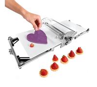 Machine à laminer la pâte électrique commerciale, laminoir de comptoir pliable en acier inoxydable à épaisseur réglable, plastifieuse à pâtisserie, for croissants, boulangerie, fondant