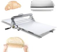 Machine à laminer la pâte Manuelle en Acier Inoxydable pour Croissants, fondants, Pizza et pâtisserie - Presse Pliante de Table de 30 cm/40 cm avec Une Largeur de 11,8"/15,7", 30 × 60 cm
