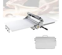 Machine à laminer la pâte manuelle en acier inoxydable pour la maison et les boulangeries, machine à rouler la pâte pliante avec 2 planches à feuilles