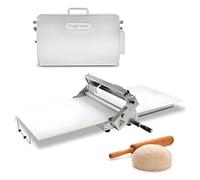 Machine à laminer la pâte manuelle, laminoir de comptoir, laminoir pliable, épaisseur réglable, avec panneau de 11,8" x 23,6" / 15,7" x 35,4" Commercial