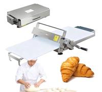 Machine à laminer la pâte pliable, épaisseur réglable, avec laminoir manuel, for pizzas, croissants et pâtisseries(B400)