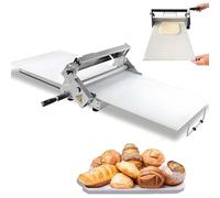 Machine à laminer la pâte Pliante réglable - Presse à Rouleaux en Acier Inoxydable pour pâte feuilletée, Pizza, tartes, Croissants - l et équipement de Cuisson Domestique (60x30 cm)