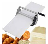 Machine à laminer la pâte, rouleau de comptoir en acier inoxydable, épaisseur réglable de 0,5 à 27 mm, design de dessus de table pour boulangerie commerciale, pizza et pâte feuilletée