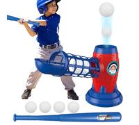 Machine à Lancer de Baseball : Jouet de Tennis de 24 Pouces, Lanceur Automatique de balles, Jeu de Sports de Plein air, Jeu en T | Activité de Pratique Amusante pour Les de 3 à 8 Ans