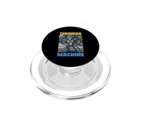 Machine à Lancer Hache Robot bûcheron PopSockets PopGrip pour MagSafe