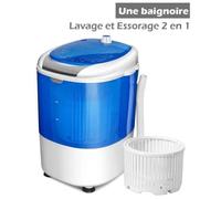 Machine à Laver 170W COSTWAY-Essoreuse à Cuve Unique 2,5 KG Portable-Fonction de Chronométrage-Semi Automatique-Appartement